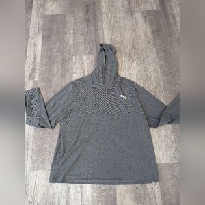 Puma Grey Hooded Light Sweatshirt size 2XL